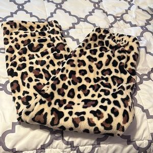 Cheetah print pj pants